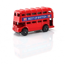 12x Die Cast Metal Red London Double Decker Bus Magnets