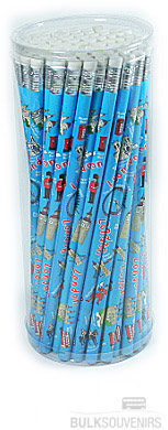 72x Blue London Pencils