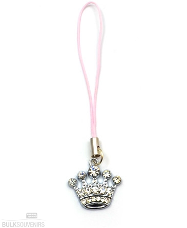 Diamante Crown Phone Charm