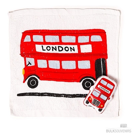 12x London Bus Compressed Travel Towels
