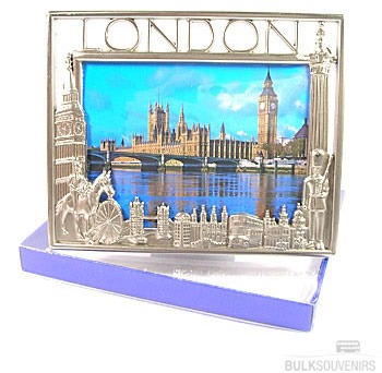 12x Pewter London Photo Frames
