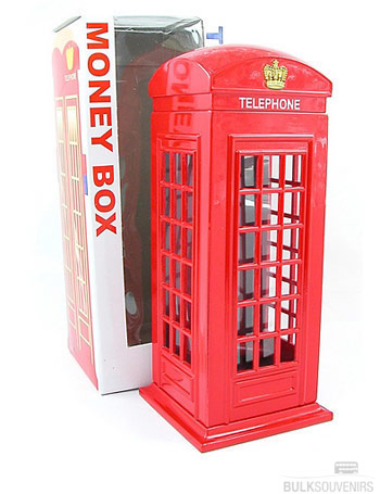 12x London Telephone Money Boxes