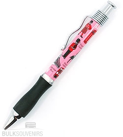 12x Pink London Sights Pens Wholesale Souvenirs