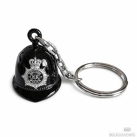 12x Policemans Helmet Keyrings