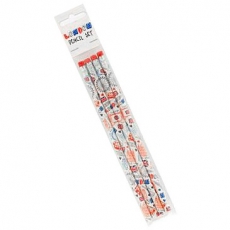 48x White London Pencils Wholesale Souvenirs