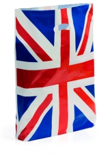 12x Plastic Union Jack Bags Ideal for Gifts