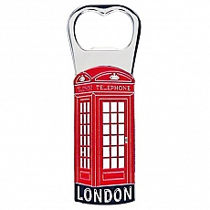 12x Metal Telephone Box Bottle Opener Magnets