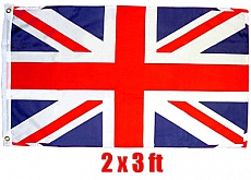 12x British Souvenir Union Flags 3 x 2 ft