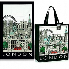 12x London Cityscape Shopping Bag and Tea Towel Sets
