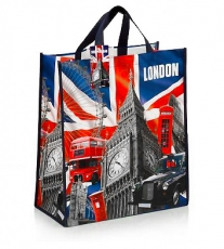 12x British Capital London Non-Woven Shopping Bags