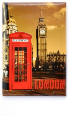12x Red Telephone Box by Big Ben Picture Magnets