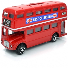 12x Diecast Metal Red Double Decker Bus Money Boxes