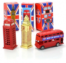 Gift Set of Three Diecast Metal Mini London Models