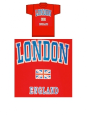 Childrens Red Capital London T-Shirt Size:1 - 2 Years