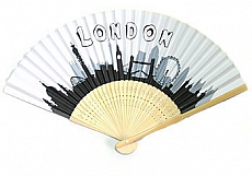 12x London Paper Fans