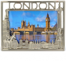 12x Pewter London Photo Frames