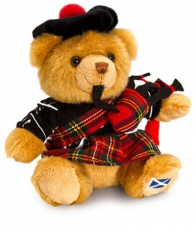 15cm Scottish Piper Teddy Bear Wholesale Souvenirs