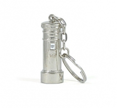 12x Silver Metal Post Box Keyrings Wholesale Souvenirs