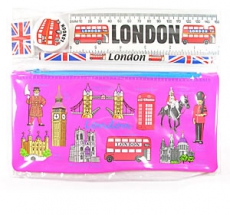 12x Pink London School Kit Wholesale Souvenirs