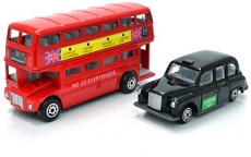 12x Large Bus & Taxi Model Sets