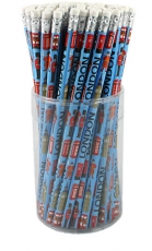 72x Blue London Pencils