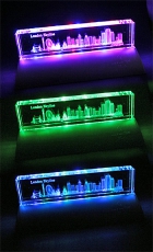 Large London Skyline Paperweight & Light Stand