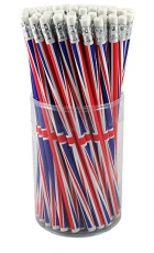 50x Union Jack Pencils