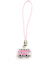 Pink Bus Souvenir Phone Charm