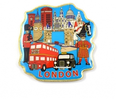 Metal Absolutely Everything London Magnet