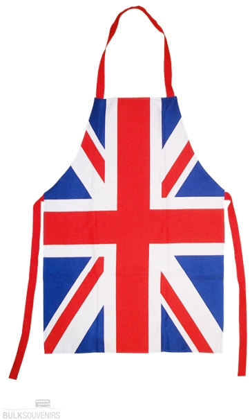 12x Union Jack Cotton Aprons
