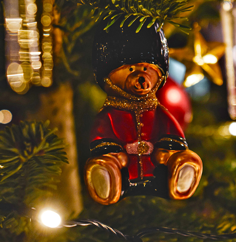 Royal Guardsman Teddy Bear Christmas Tree Decoration